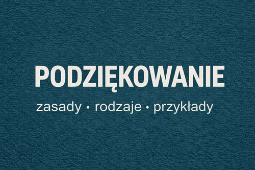 Podziękowanie