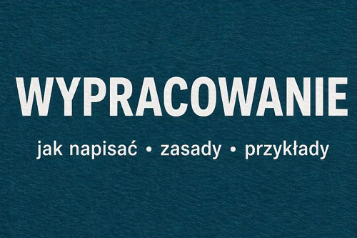 Wypracowanie